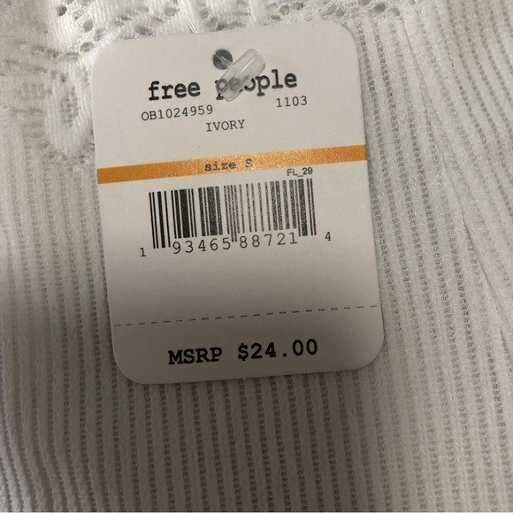 Panty Free People Caroline Hipster Undie Marfil Pequeño Foto 3 de 4