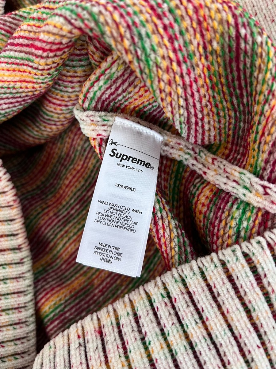 Supreme Contrast Arc Logo Sweater - Size Large - White - NEW Supreme Contrast Arc Logo Sweater - Size Large - White - NEW