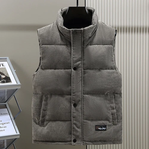Mens Winter Body Warmer Sleeveless Padded Waistcoat Gilet Jacket Quilted Vest - Foto 12 di 17