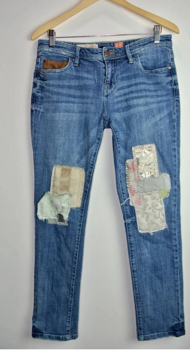 Pilcro hotsell patchwork jeans