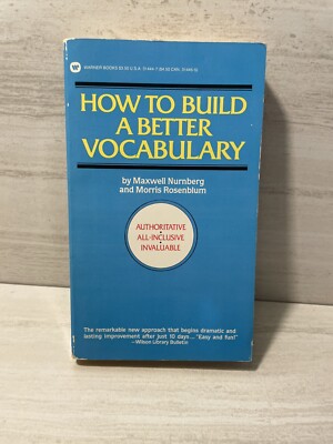 How to Build a Better Vocabulary -  Maxwell Nurnberg (Paperback, 1989)
