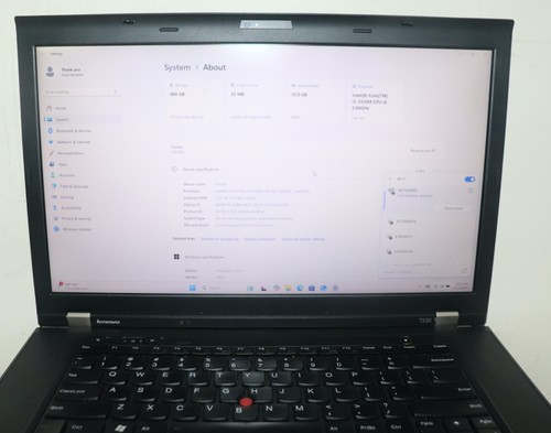 Lenovo ThinkPad T530|Core i5@2.60 GHz|12GB RAM|500GB HDD|WIN 11 PROF|WIFI|Webcam - Afbeelding 9 van 13