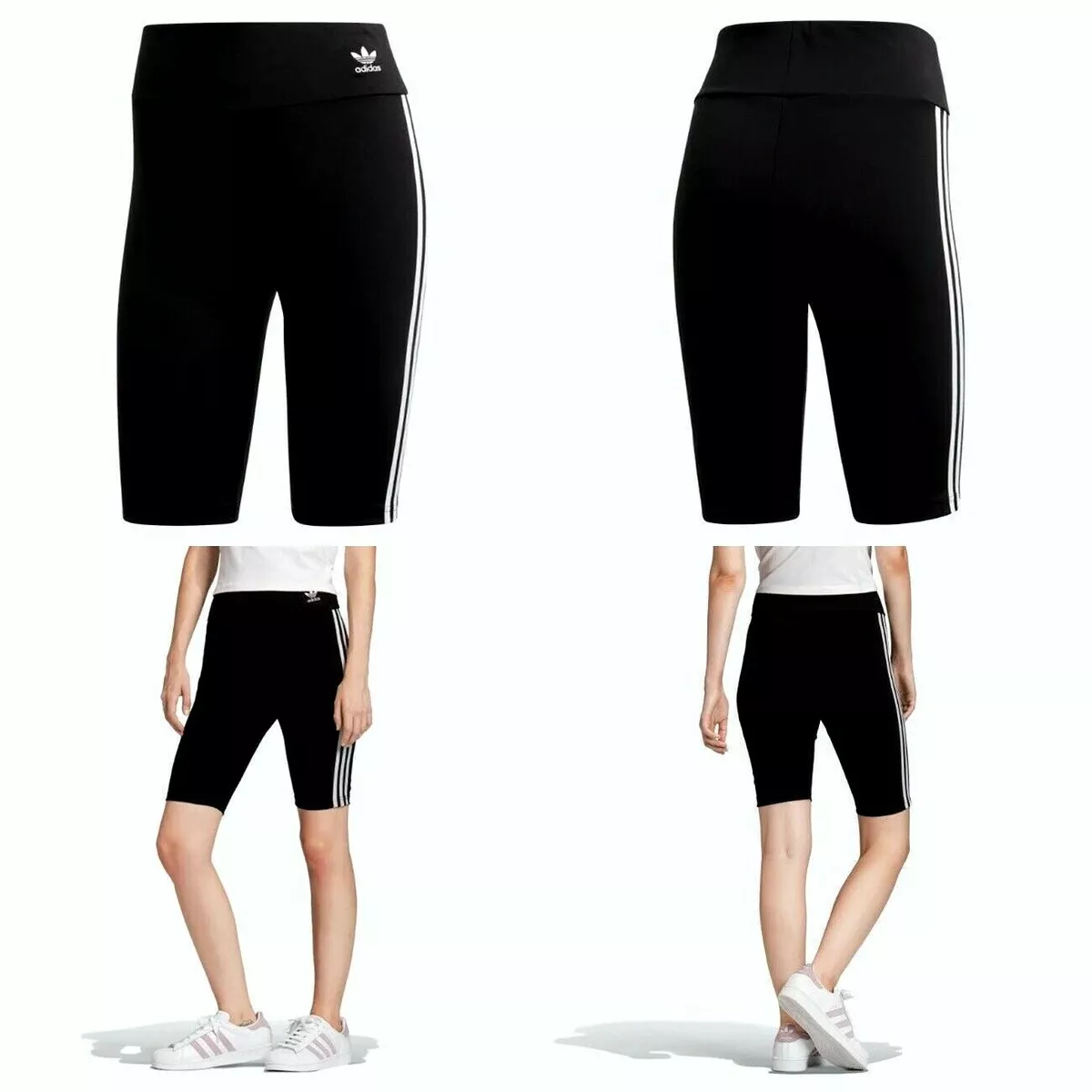 adidas Originals Womens Shorts/Bicycle Shorts - Black