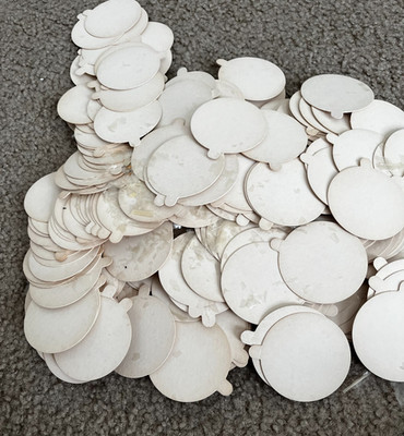   300+ BULK  LOT   MID CENTURY DAIRY CAPS   ICE CREAM PAPER BOWL INSERTS *E*