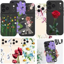 Chic Flowers TPU Phone Case Cover For Apple iPhone 17 16 Pro Max 14 13 12 Pro 15