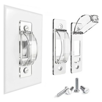Plastic Clear Toggle Light Switches Cover For Homes And Schools Easy to Install