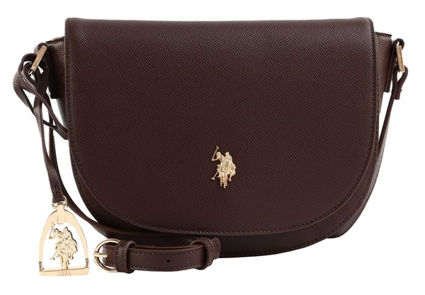 U.S. Polo Assn. Jones Flap Crossbody Bag UmhäNgetasche Tasche Dark Brown Neu-image
