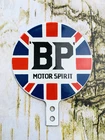 VINTAGE BP MOTOR SPIRIT OIL GASOLINE PUMP STATION GAS PORCELAIN TOPPER SIGN