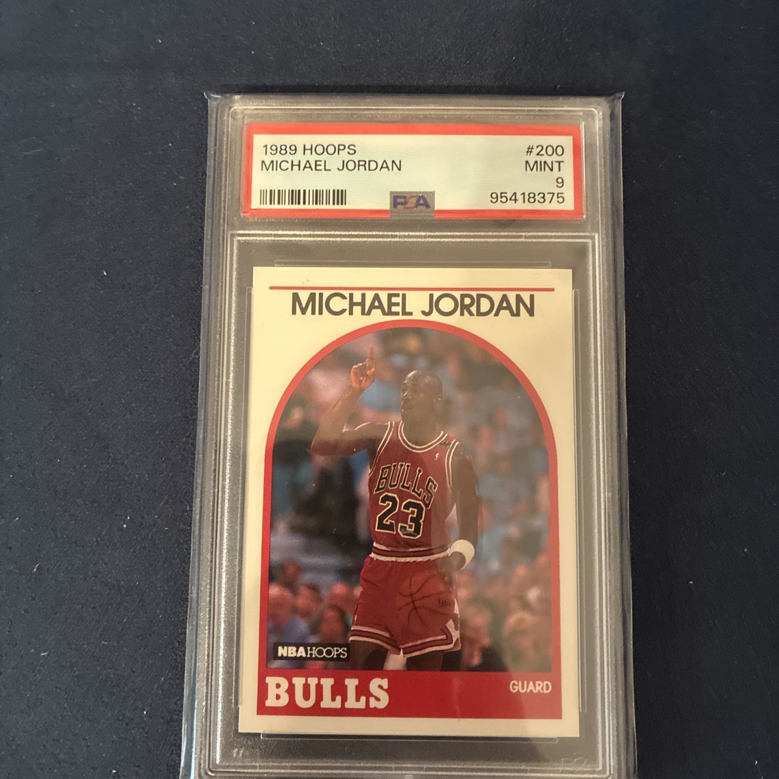 NBA HOOPS 1989 MICHAEL JORDAN #200 CHICAGO BULLS BASE SET PSA 9 Invest HOF 🔥