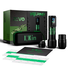 INKIN INFERNO Wireless Tattoo Machine Kits 2.0-4.5MM Stroke Pen 40mm/36mm Grips
