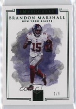 2017 Panini Impeccable Emerald 1/5 Brandon Marshall #23