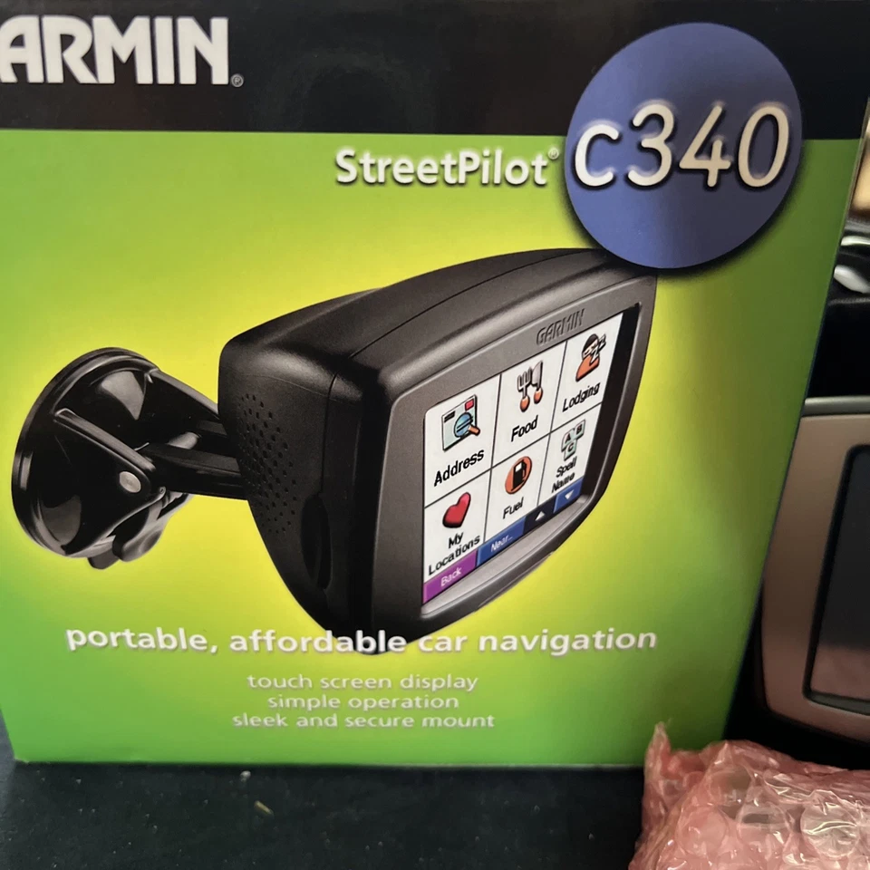 Garmin StreetPilot C340 GPS Navigation Unit W/Codes, Drivers, Guide & USB Charge - Image 2 of 3