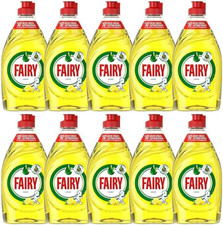 10 X Fairy Lemon Washing up Liquid 320Ml Bottles Powerful Grease-Cutting Dishwas 4.24 per litre