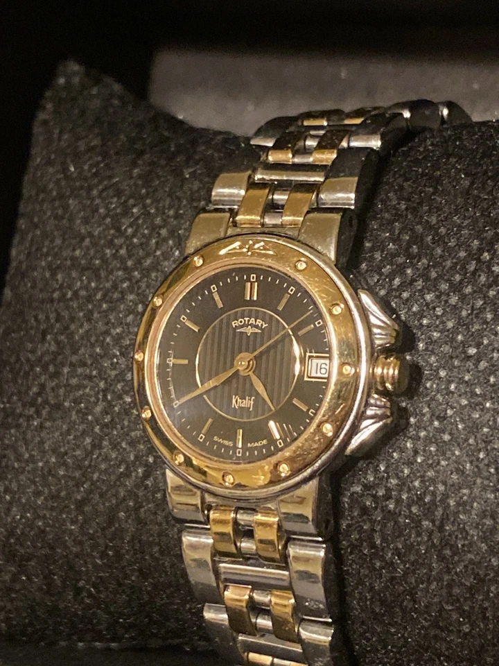 Rotary Khalif Swiss Made Registered Model 9 Jewels 24MM 18K GOLD Plated Watch - Image 3 of 4