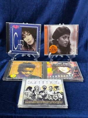 Mixed Music CD Lot of 5/ Various/Cher /Emilia/Tracy Chapman /Maggie Reilly