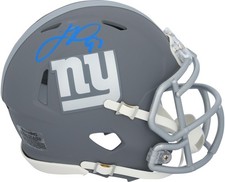 Justin Tuck New York Giants Autographed Riddell Slate Speed Mini Helmet