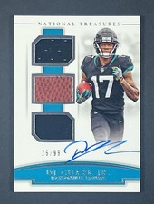 DJ Chark #RST-DJC - 2018 Panini National Treasures - Rookie Sig. Triple /99