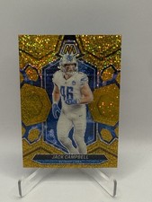 2024 Mosaic Jack Campbell #77 Gold Sparkle 🔥 #'d  /24 Detroit Lions Clean SSP