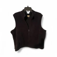 LL Bean Fleece Woman's Vest 2XL Full Zip Sleeveless Sweater Vest Gorpcore