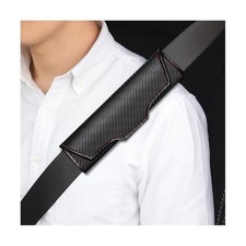 2PCS Car Seat Belt Cover, Soft Breathable Leather Vehicle Seat Strap Shoulder...
