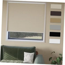 Cordless Cellular Window Shades No Tools No Drill Blackout 38"W x 72"H Beige