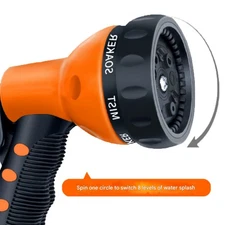 Heavy Duty Flexible Garden Water Hose-8 Spray Patterns Leakproof,Car,Lawn, Pets