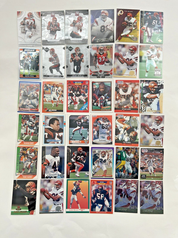 Cincinnati bengals 36 Card Mixed Lot EX-NM *vintagecards 4U*
