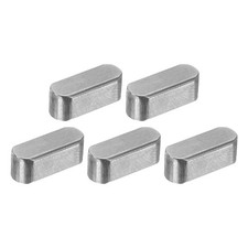 5Pcs Round Ended Feather Key, 6x6x16mm Carbon Steel Parallel Drive Shaft Keys