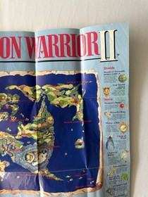 Dragon Warrior II NES - World Map Poster Only - Official Game Insert