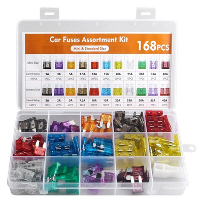 #ad 168X Car Blade Fuse Assortment Assorted Kit Blade Set Auto Truck Automotive $4.55