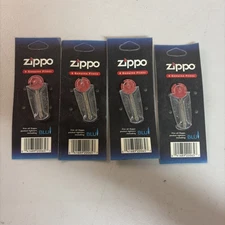 4x Zippo Lighter Flints Including Blu