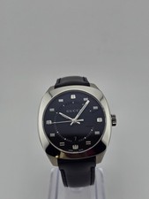 Gucci GG2570 YA142307 Men's Leather Band Black Dial Watch ⌚