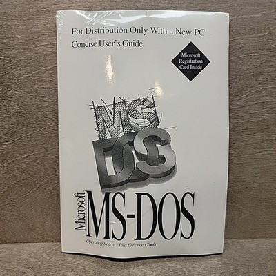 Microsoft MS-DOS Vintage Operating System Still Sealed 3.5'' Floppy Disks CoA