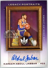 Kareem Abdul-Jabbar 2020 Court Kings Legacy Portraits Autograph Card LP-KAJ 5/35