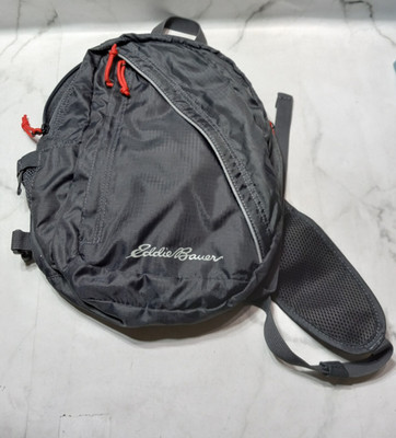 Eddie Bauer Stowaway 10L Sling Backpack Onyx Black Gray