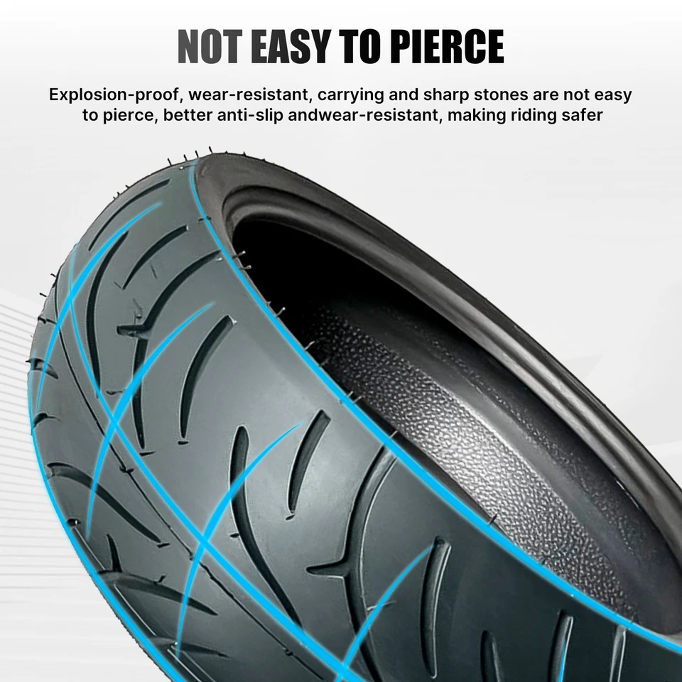 Neumático trasero de moto 190/50-17 Max Motosports para Honda Kawasaki 190 50 17 Foto 3 de 4