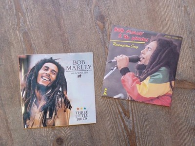 2 x 7'' Vinyl-Single   BOB MARLEY - Three little Birds / Redemption Song   CLEAN