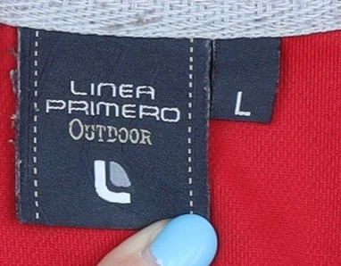 Linea Primero Herren Poloshirt rot L - Freizeit bequem - Bild 3 von 4