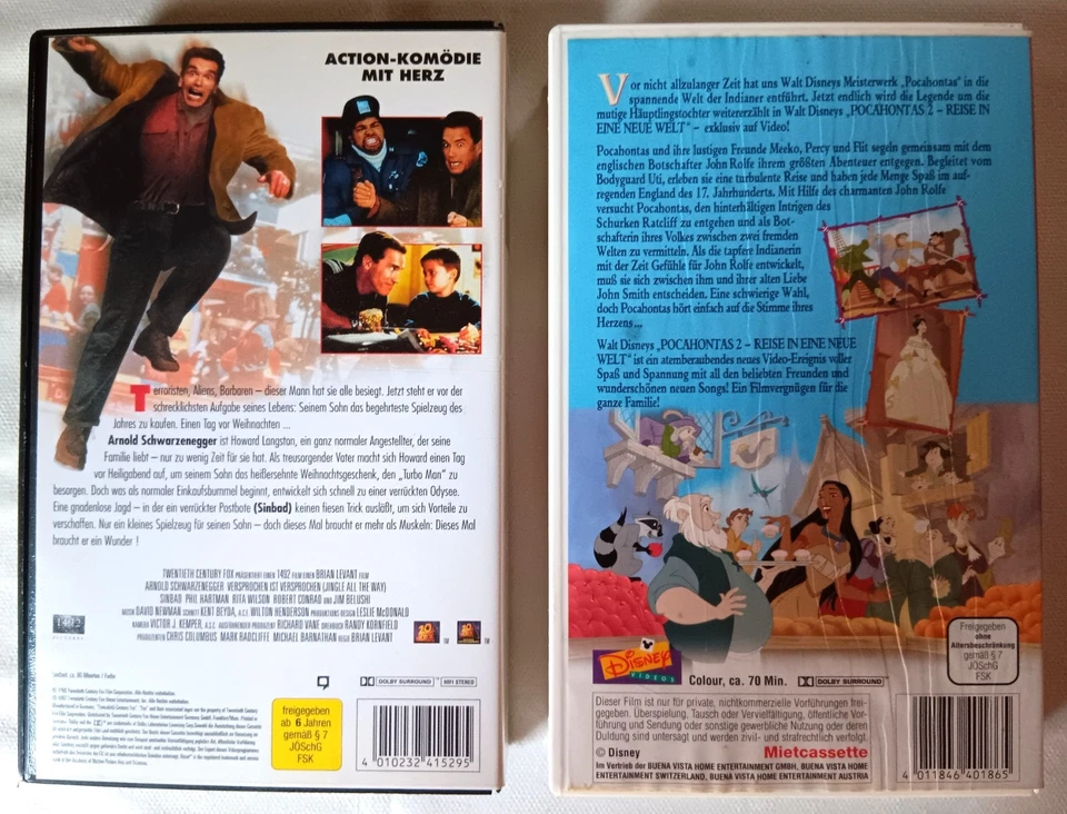 Versprochen ist Versprochen + Pocahontas 2, 2 X Kindervideo VHS - Bild 3 von 4