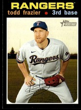 2020 Topps Heritage Todd Frazier Texas Rangers #592