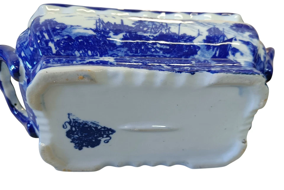 Victoria Ironstone viktorianischer Keramik Pflanzentopf Blumenschale Pflanzgefäß - Bild 4 von 4