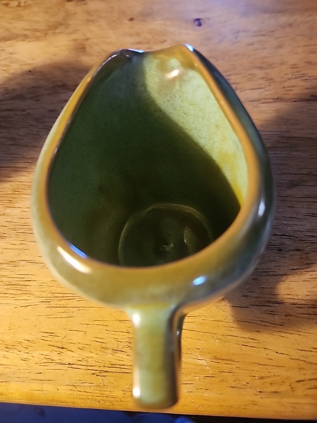 Frankoma Prairie Green Open Sugar & Creamer Set, 5 DA 5 DB