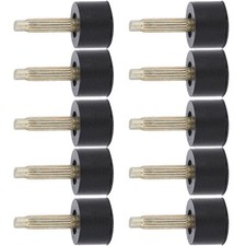 5 Pairs Women High Heel Tips Replacement TPU Round NonSlip Shoe Repairing