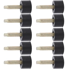 5 Pairs Women High Heel Tips Replacement TPU Round NonSlip Shoe Repairing