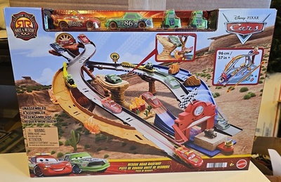 Disney Pixar Cars Race & Rescue Road Raceway Playset New Same Day