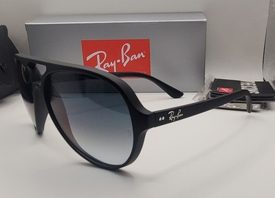 RAY BAN RB4125 601 32 Matte Black Frame Gradient Gray Lens 59mm