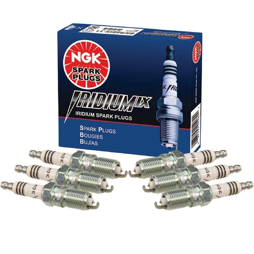 6-PCS New NGK 7164 IRIDIUM IX Resistor Performance Power Spark Plugs TR55IX