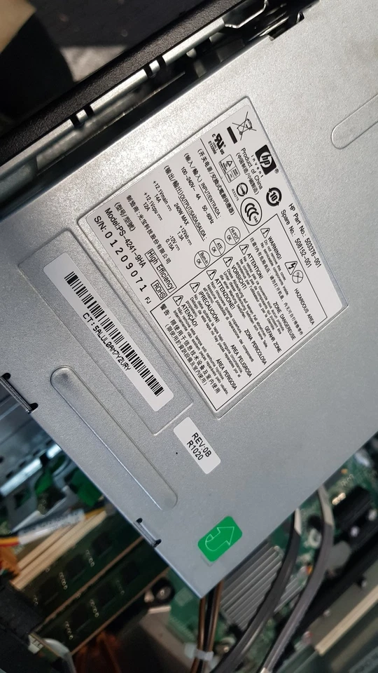 HP Compaq 8000 elite SFF Intel Core 2 Duo E7500 4GB No HDD - Image 2 of 4