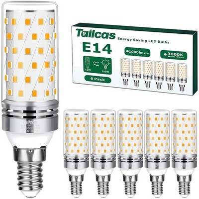 LED E14 Birne, 12W, Warmweiß, 1000 Lumen, Ersatz 100W, Energiesparlampe