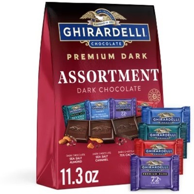 Ghirardelli Dark Square Chocolate Assortment - XL Bag - 11.3oz